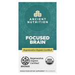 Ancient Nutrition, Focused Brain, мозг, 90 капсул