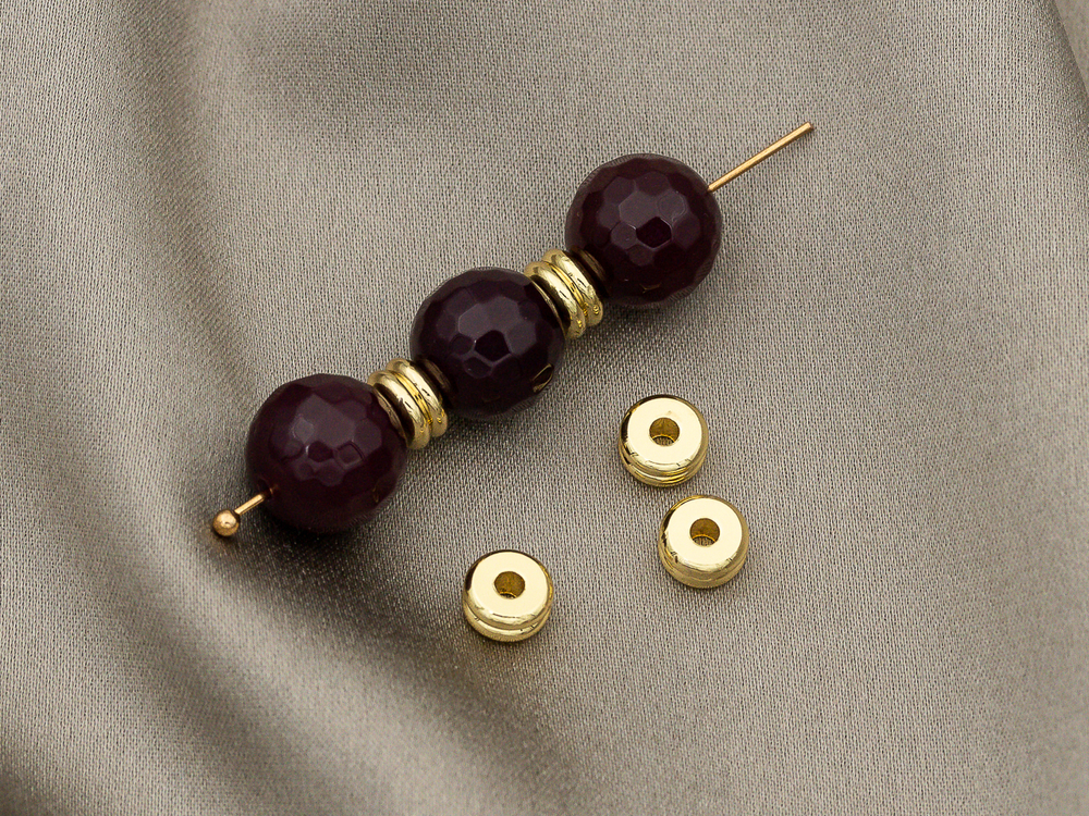 Бусина-спейсер Double 6мм (10штук)