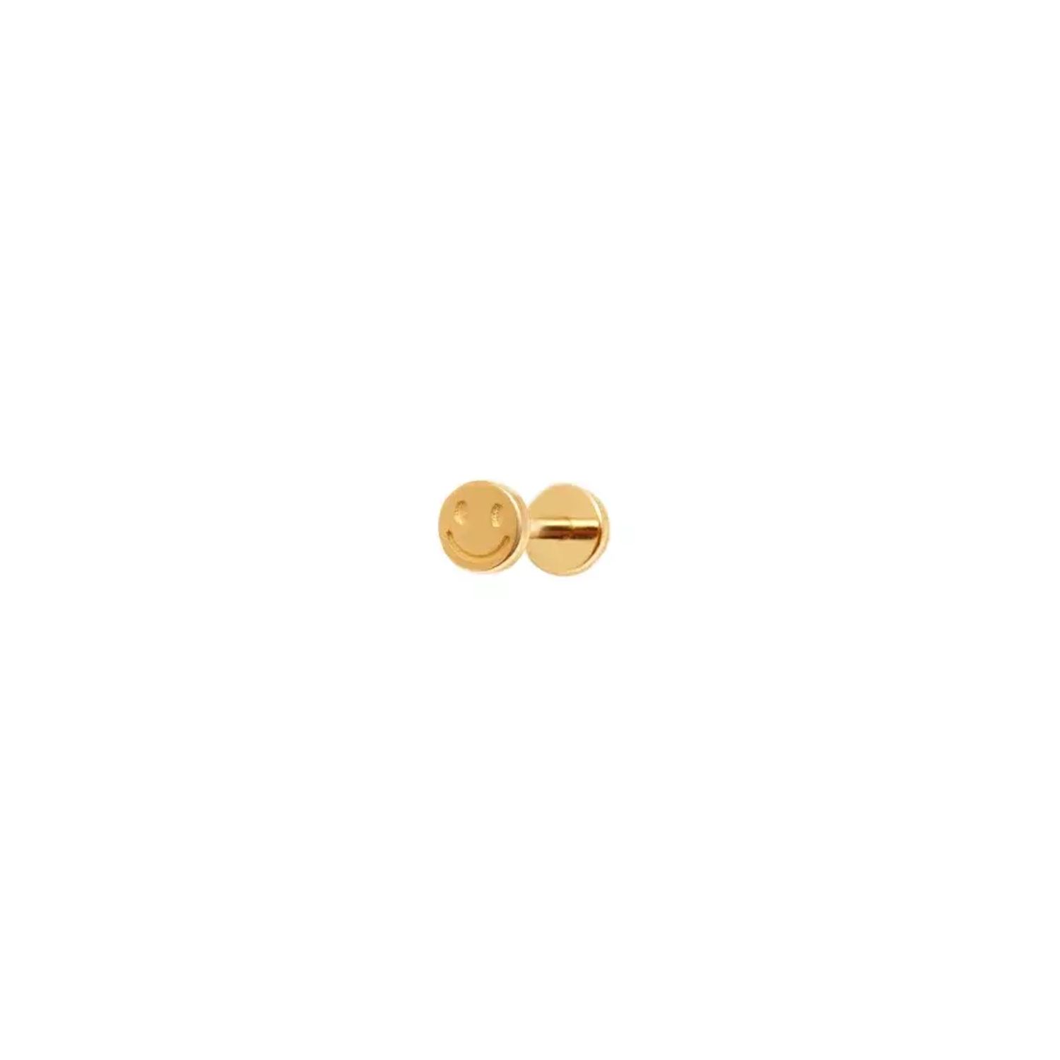 Лабрет Plain Smile Stud Earring - Gold