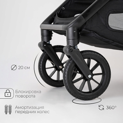Детская коляска 2 в 1 Tomix Prime Grey
