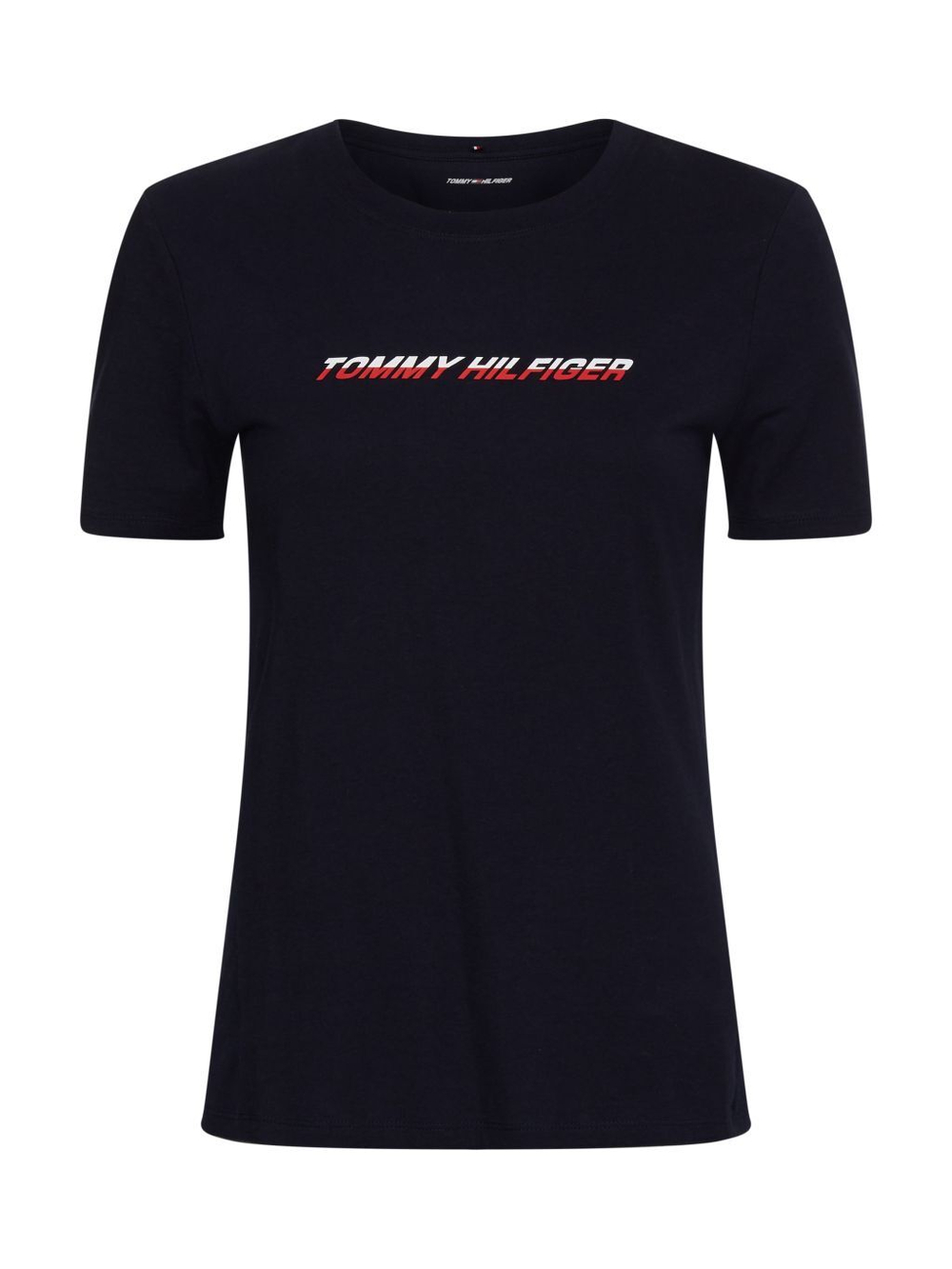 Женская теннисная футболка Tommy Hilfiger Regular Graphic C-NK Tee SS - desert sky