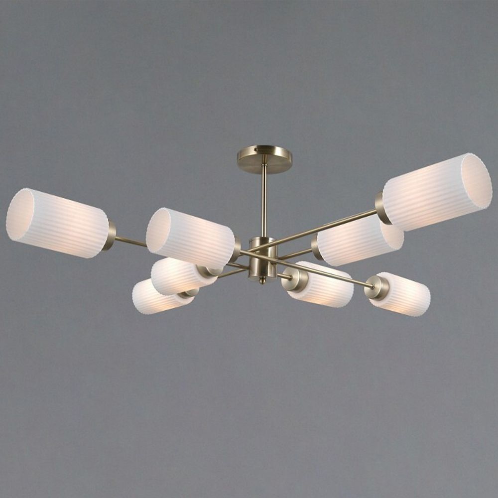 Люстра на штанге ILLUMICO NAPLES IL0737-8ASQ-25 AB NAPLES