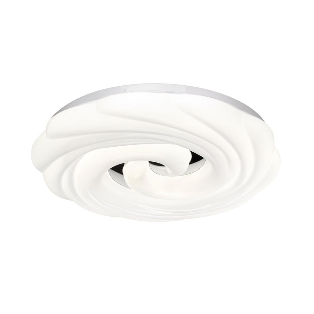 7675/DL PALE SN 000 Светильник пластик/белый/серебристый LED 48Вт 3000-6000К D380 IP43 пульт ДУ AGAP