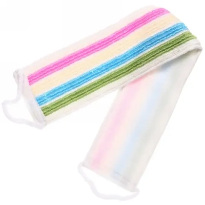 Мочалка для тела мягкая «Ultramarine - Двойная мягкость», полоски, цвет микс 60*10 см