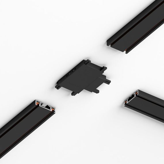 Соединитель четырёхсторонний для накладного шинопровода Elektrostandard Flat Magnetic 85003/00 черный a063738