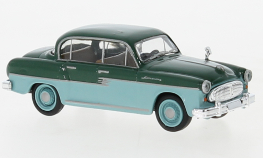 Автомобиль Sachsenring P 240, темно-зеленый/светло-бирюзовый, 1956, 1:87