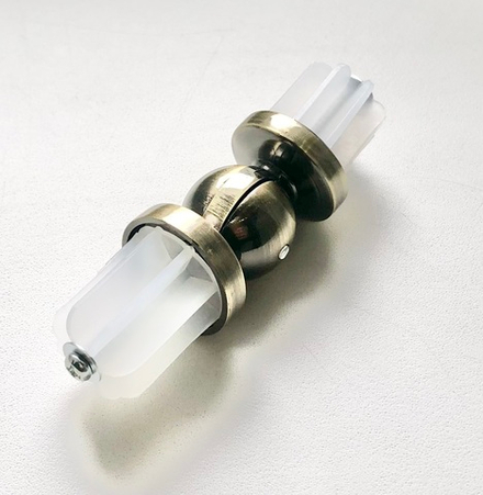 Эркерный соединитель для круглых труб кованых карнизов d25 мм, цвет бронза