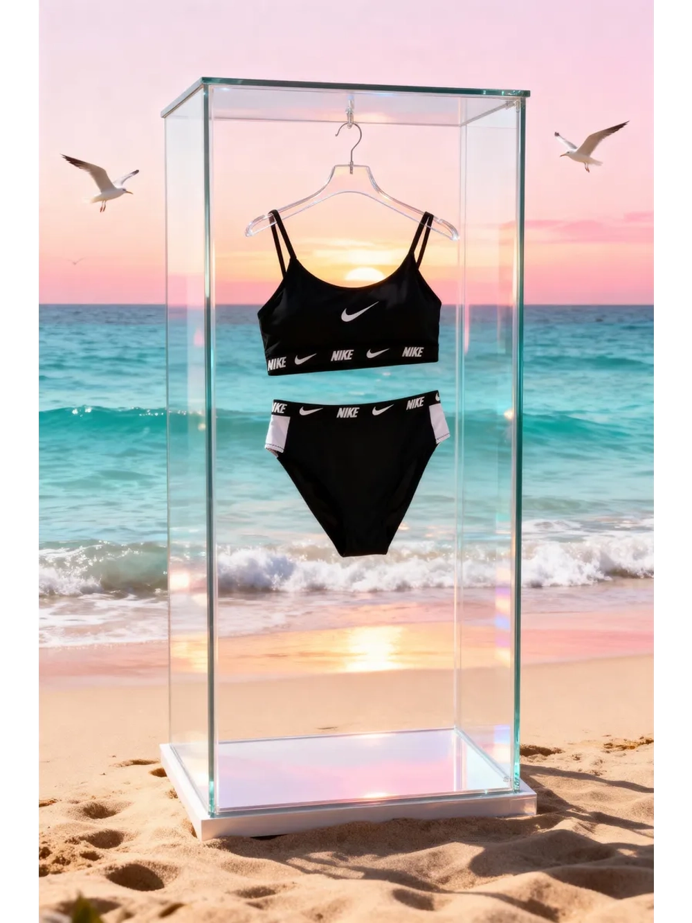 купальник раздельный спортивный с топом для бассейна