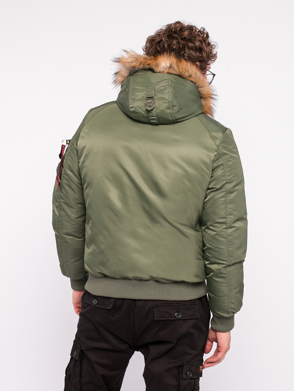 Утепленный бомбер LA-1285 Alpha Industries Зеленый JL