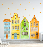 Стикеры ДОМИКИ АМСТЕРДАМ большие