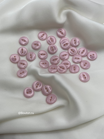 Пуговицы на два прокола керамические розовые