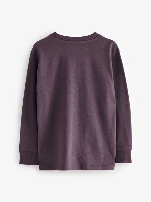 Лонгслив для мальчика Next 683-146, 4 шт., Хаки, Синий, Молочный