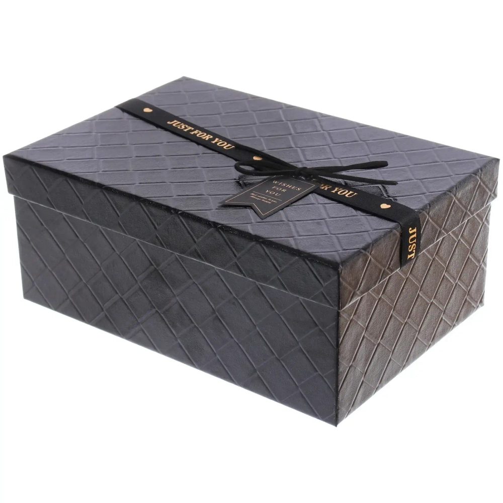 Коробка подарочная «Лучшие моменты» 23*16*9,8 см, Черный