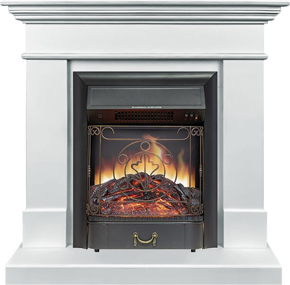 Каминокомплект California SFT (Разборный) - Белый с очагом Majestic FX Black