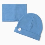 Шапочка детская со снудом, р. 44, синий 10123888 (Крошка Я)