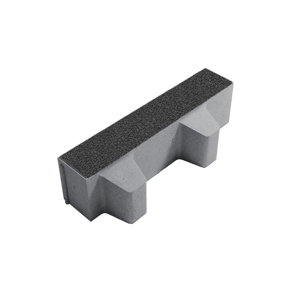 Тротуарная плитка ГАЗОННАЯ РЕШЕТКА - Гранит Черный