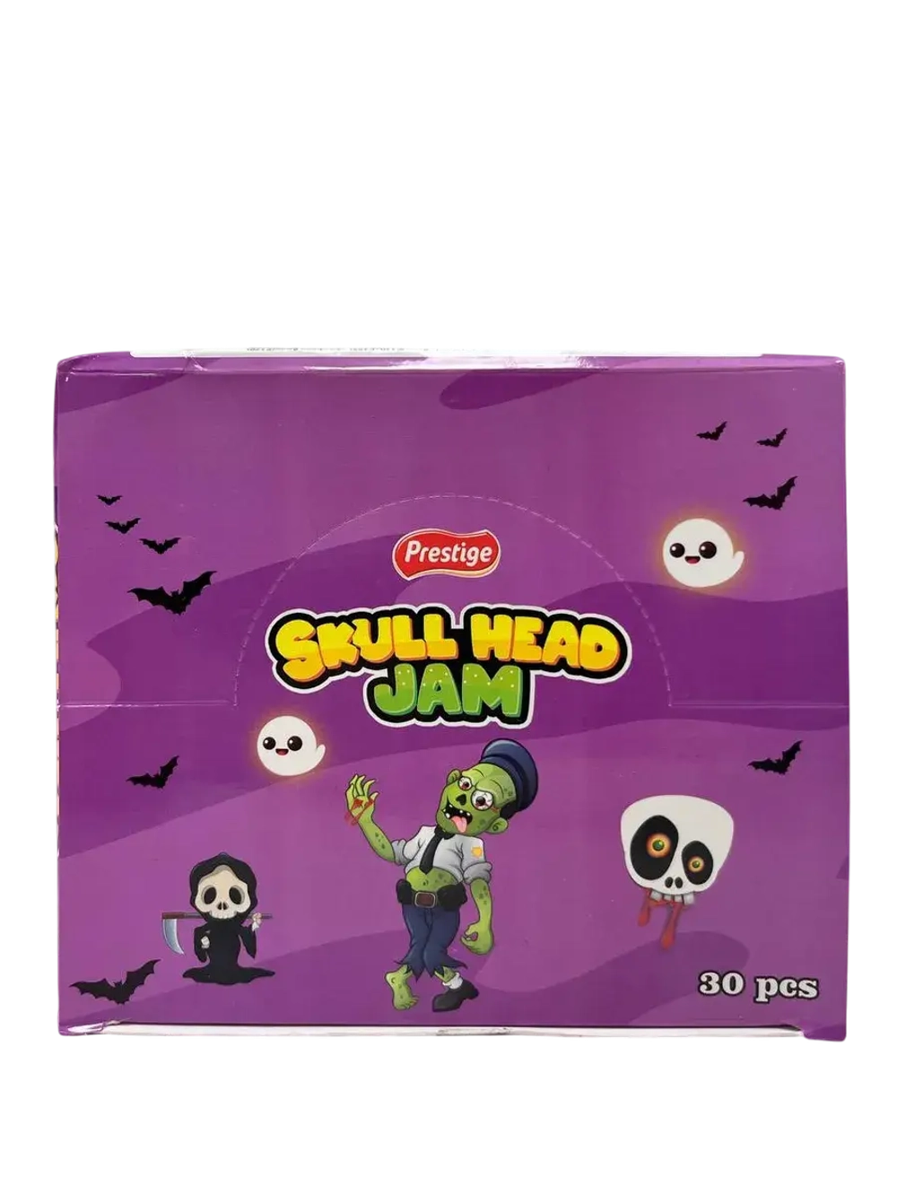 Фруктовый джем в упаковке в форме черепа , 30шт по 20гр.