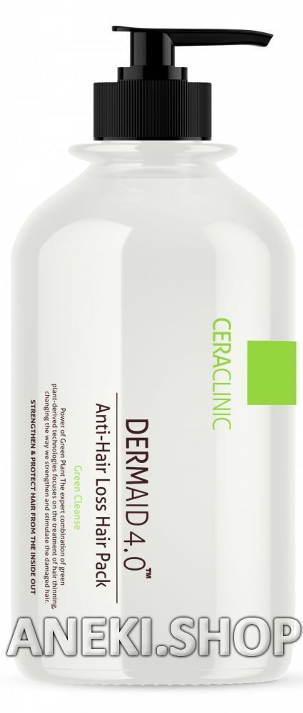 Маска для волос против выпадения 1000 мл DERMAID 4.0 Anti Hair Loss Hair Pack Green Cleanse CERACLINIC