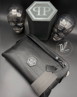 Барсетка клатч Philipp Plein Dollar Print