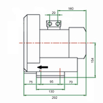 Компрессор HPE 0,85 кВт, 145 м³/ч, 1½", 380V