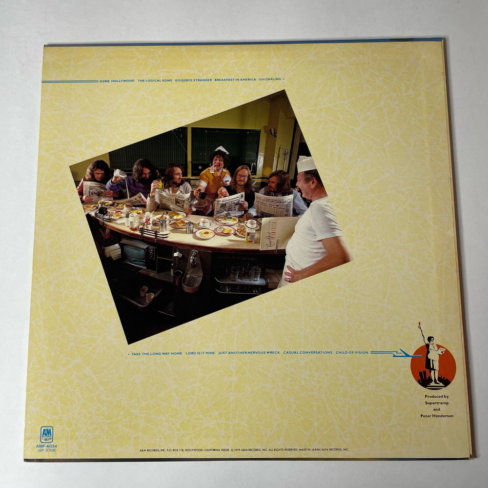 Винтажная виниловая пластинка LP Supertramp Breakfast In America (Japan 1979) (No Obi) The Logical Song