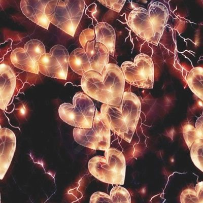 сердце, св Валентин, Сердечки , сияющие,