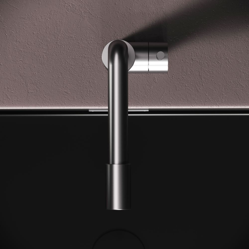 Смеситель для кухни с L-изливом, сатин AM.PM X-Joy S F85B05011