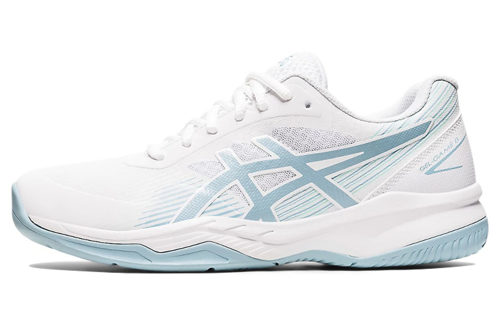 ASICS Gel Game 8 "White Smoke Blue" Women"s