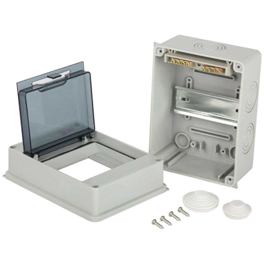 Корпус пластиковый навесной ЭРА SIMPLE КМПн-5 IP65 серый