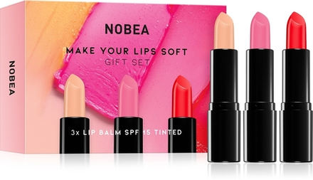 NOBEA Beauty Pleasure NOBEA Make Your Lips Soft Gift Set - Подарочный набор для губ, 3 шт.