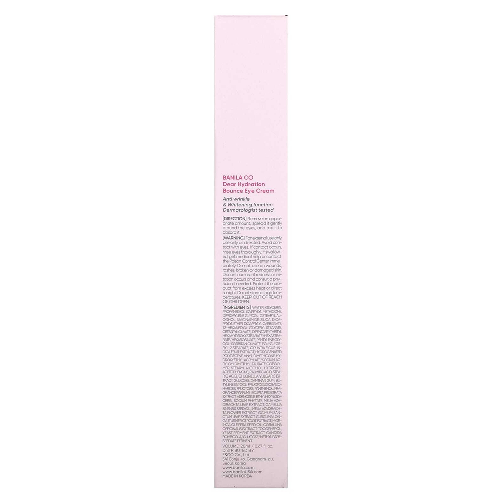 Banila Co, Dear Hydration, крем для кожи вокруг глаз, 20 мл (0,67 жидк. унц.)