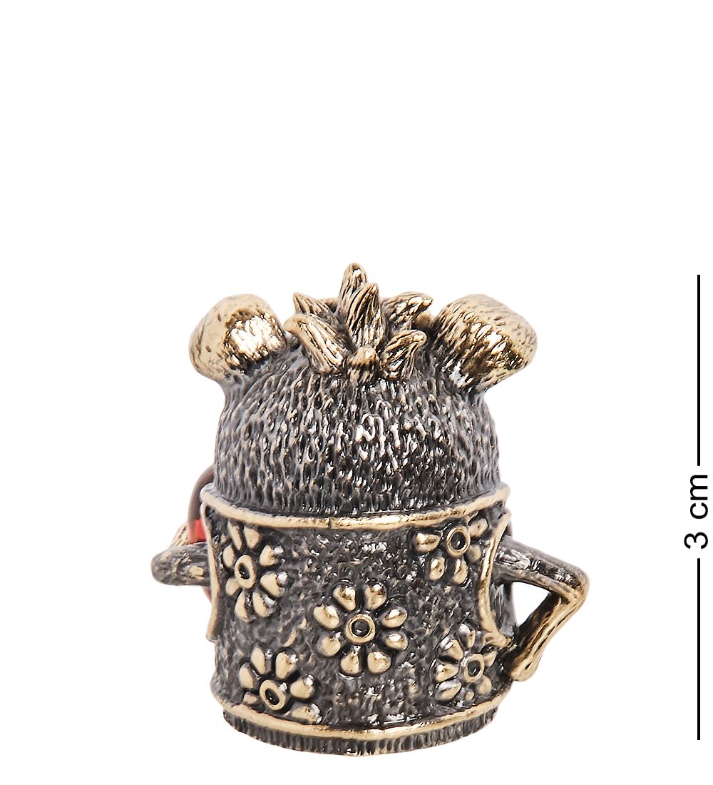 AM-1002 Фигурка «Колокольчик-Барбоскин» (латунь, янтарь)