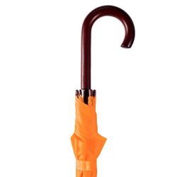 Зонт оранжевый трость с нанесением логотипа