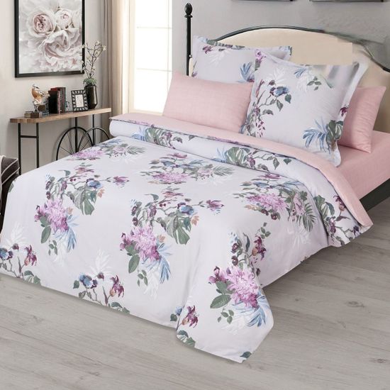 Семейный комплект постельного Прага сатин