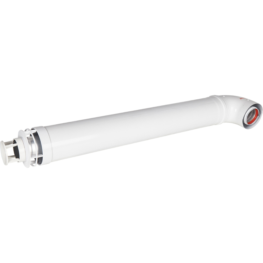 ROMMER Комплект дымохода СТАНДАРТ 60/100 - 900мм (Bosch, Buderus, Navien S/C/E, Baxi ECO Nova/Classic, Baltur, Fondital) в комплекте фланец