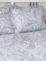 ODA 2 наволочки, сатин серый с узором 50x70см