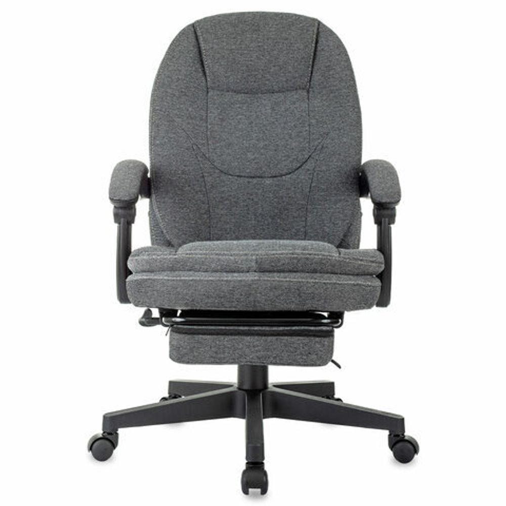 Кресло офисное CH-868MSG-BF, синхромеханизм, вибромодуль, подставка для ног, ткань, серое, 1998751