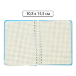 Блокнот детский Basir на резинке, формат А6, серия "Дракон", переплет 7БЦ, 14.5*10.5 см, 60 листов, ассорти