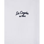 Топ LES COYOTES DE PARIS Белый/Темно-синяя вышивка-логотип Девочка
