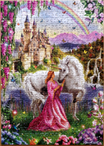 Пазл Educa, "Фея и единорог", арт.17985, 500 деталей, от 10 лет