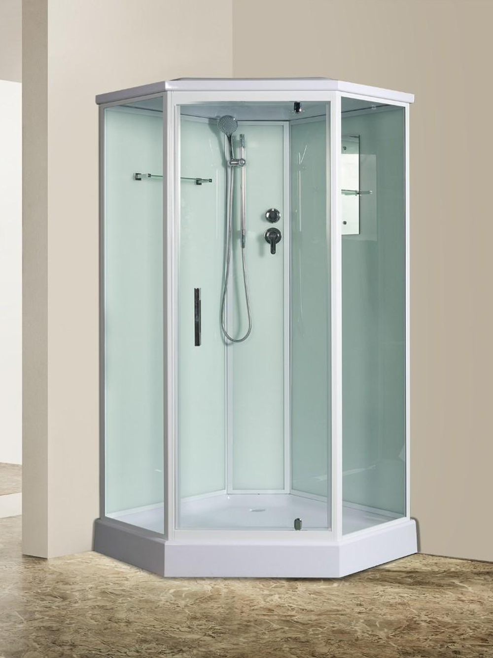 Душевая кабина RIVER PENTA 100 100х100х217 10000003117 Универсальная Пятиугольная