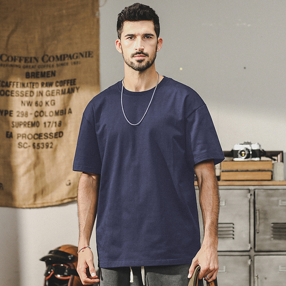 Футболка мужская короткий рукав ,круглый ворот,гладкий хлопок 250 г .