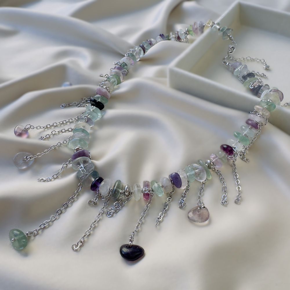 Колье с флюоритом