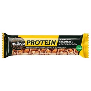 Батончик KDV NUT N GO PROTEIN миндаль, карамель, морская соль 40 гр. 18 кор