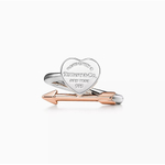 Кольцо из серебра 925 , в форме сердца со стрелой Tiffany, Тиффани. 💝👑В наличии