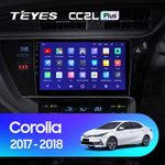 Teyes CC2L Plus 10,2" для Toyota Corolla, Auris 2017-2018