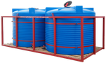 Кассета транспортная с пластиковыми емкостями STERH 2х6000T 12000 л.(420x215x185см;синий) - арт.555105