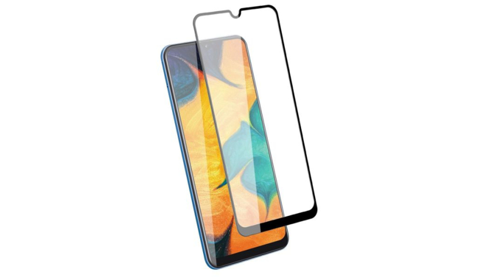 Защитное стекло Samsung A22/A14 DF black