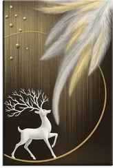 Постер "Олень. Абстракция"