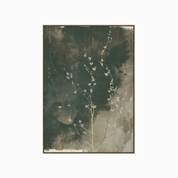 Постер Tense 140х100 см, бежевый, зелёный